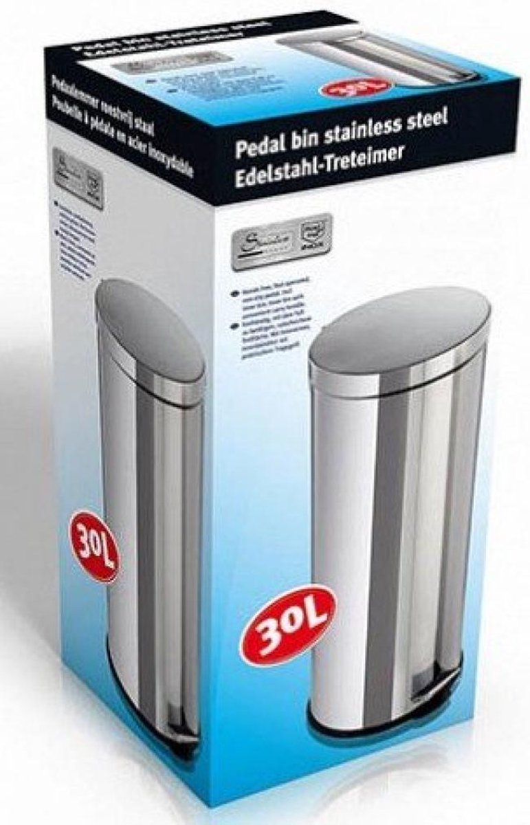 Pedal Bin 30L Ss