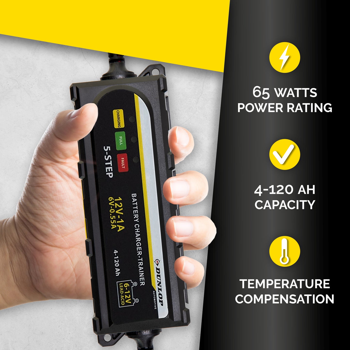 Dunlop Acculader - Druppelaar 6+12V - Druppellader
