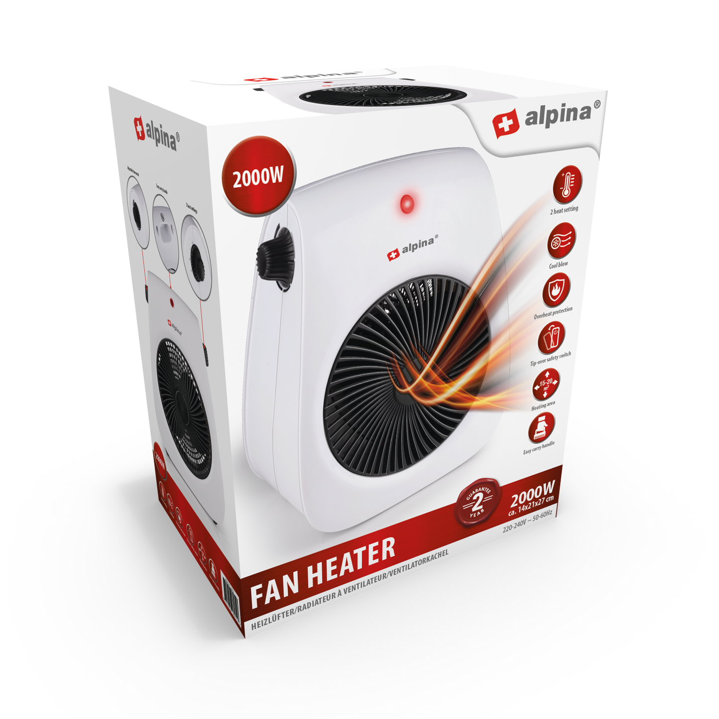 Fan Heater 230V 2000W