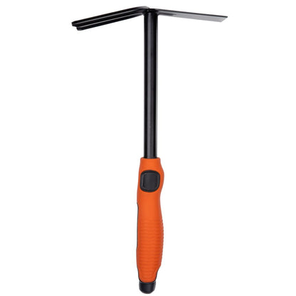 Black+Decker Dubbele Schoffel - 3 Pinnen En Hak - 30 Cm - Ergonomisch Handvat - Zwart/ Oranje