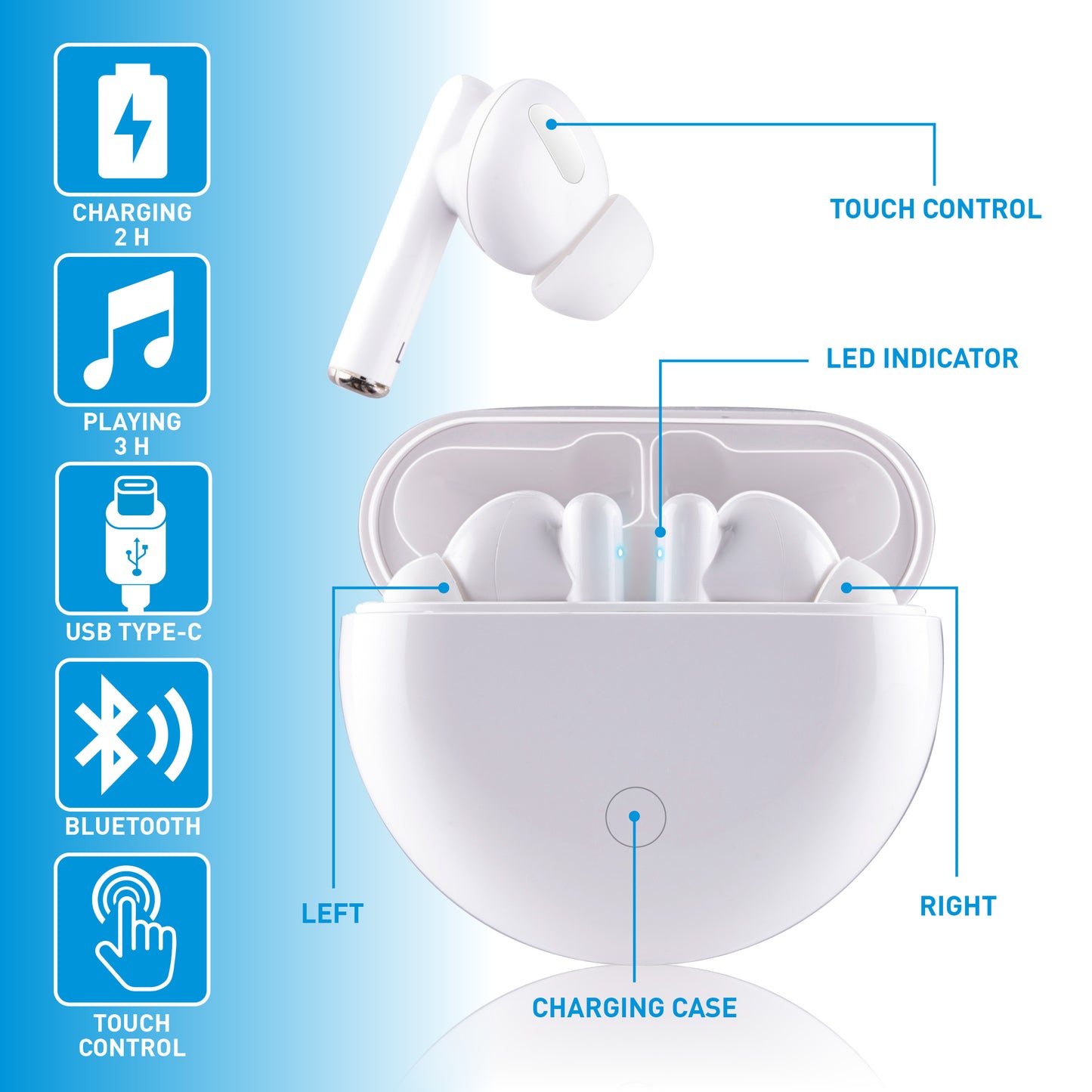Earbuds Tws 350Mah Bt