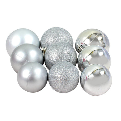 Xmas Bauble (70) Ass Silver Pl