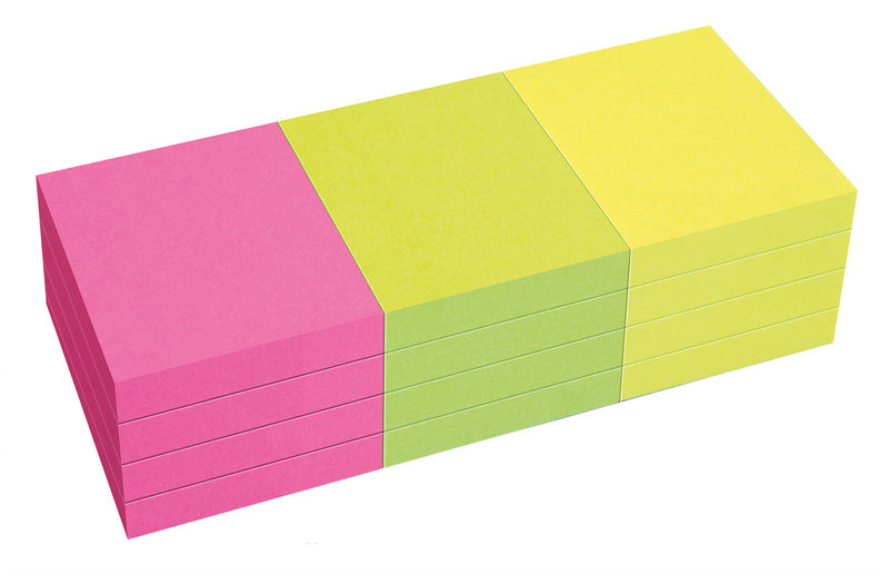 Info Notes In-5653-39-Pn Powernotes 50X40Mm Ass. Brilliant Pak 12 Blok.
