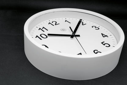 Nextime Nx-7307Wi-V2 Wandklok Nxt Diam. 25,5 Kunststof Wit, Witte Wijzerplaat