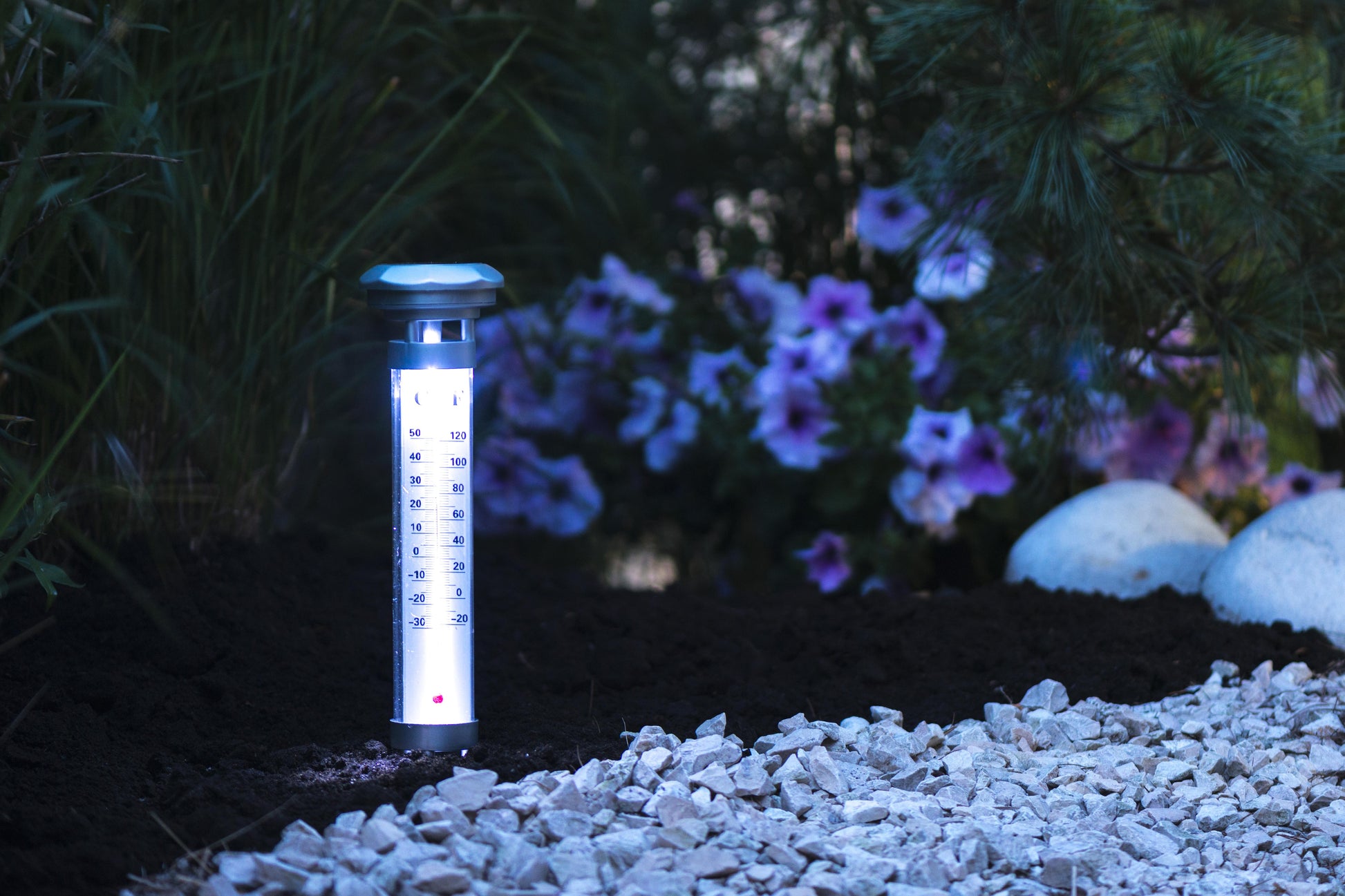 Solarlight Thermometer D9X57Cm