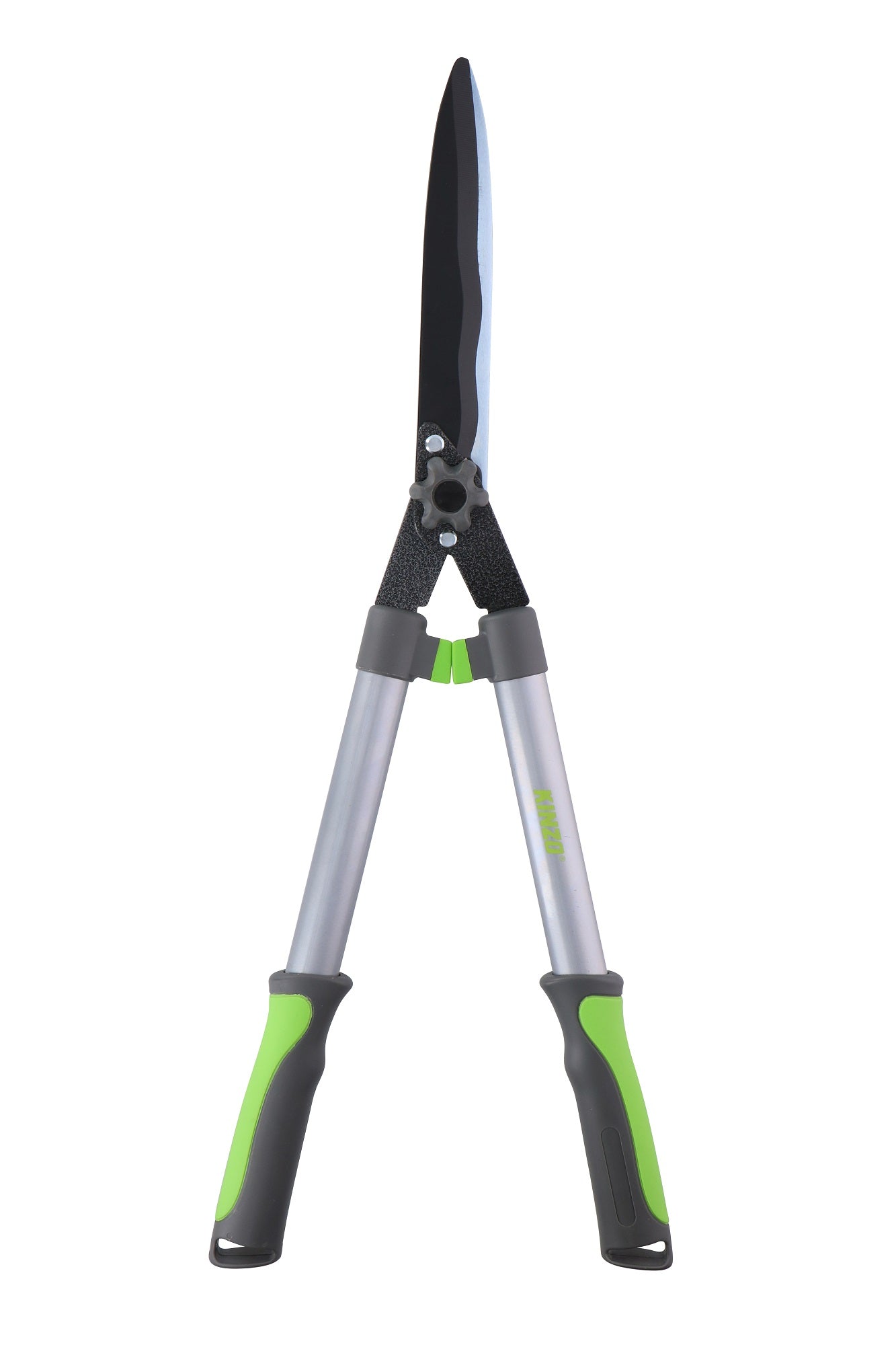 Kinzo Heggenschaar - 65Cm - Met Llaflon Bladen - Extra Sterk - Roestbestendig - Non-Stick Bladen - Grijs/Groen
