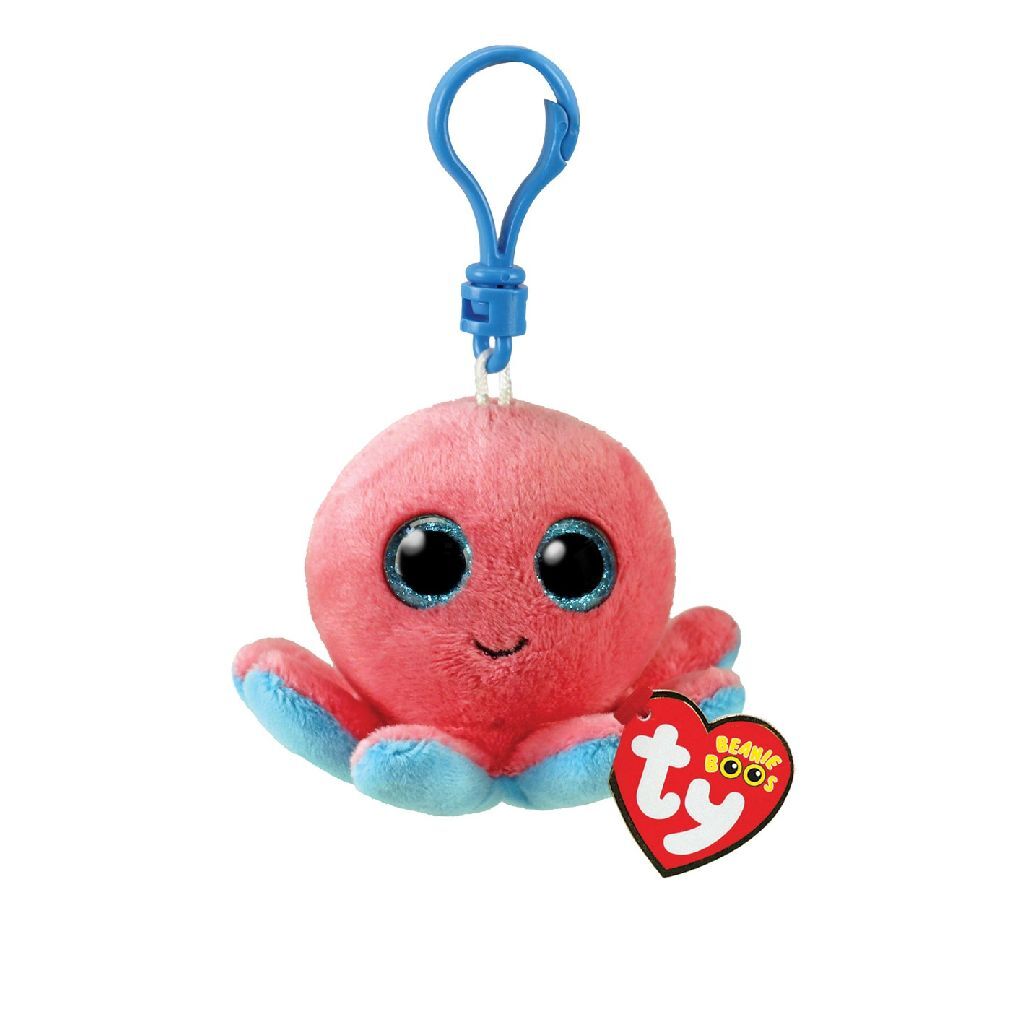 Ty Beanie Boos Clip Knuffel Octopus Sheldon 7 Cm