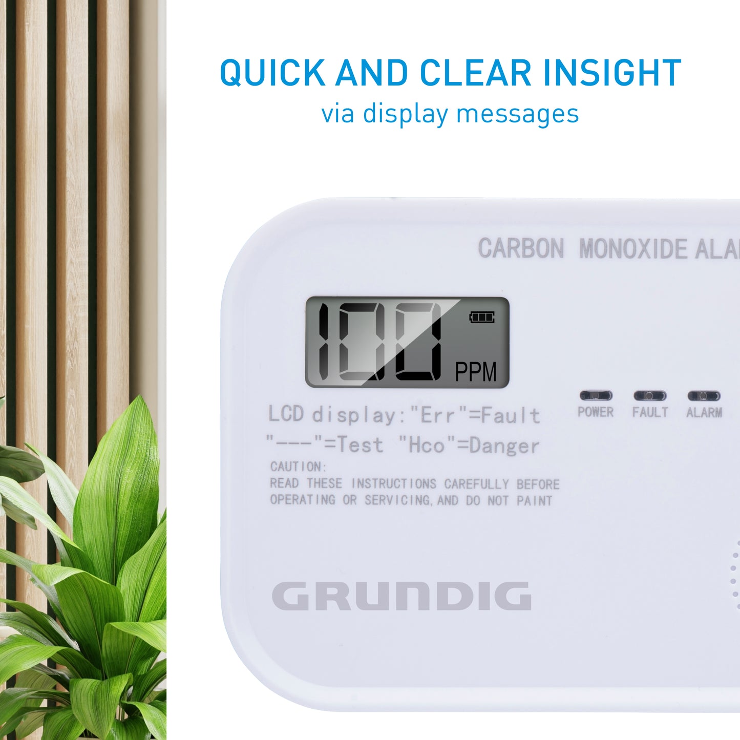 Carbon Monoxide (Co) Detector 85Db