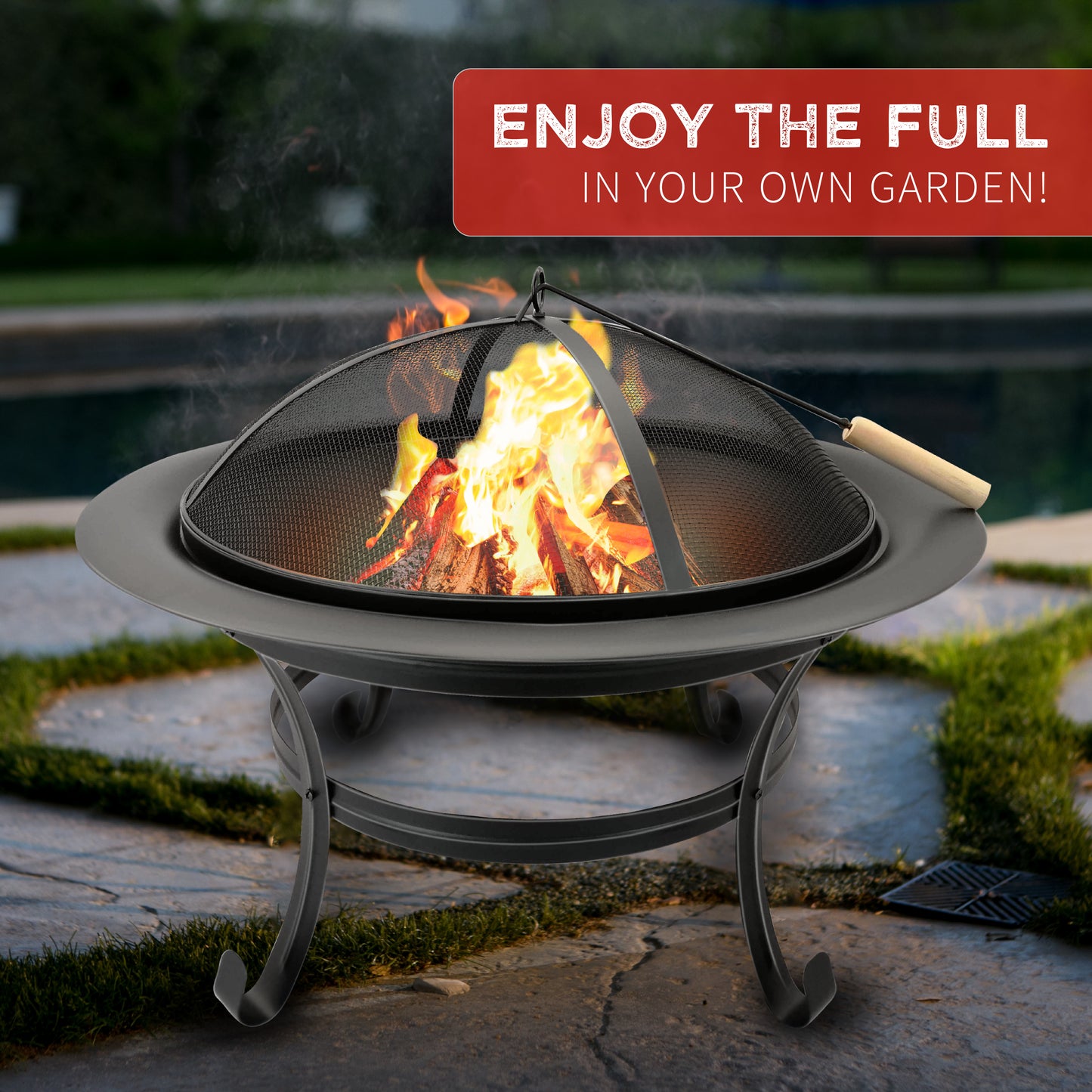 Fire Bowl Rd75,5*58,5Cm St