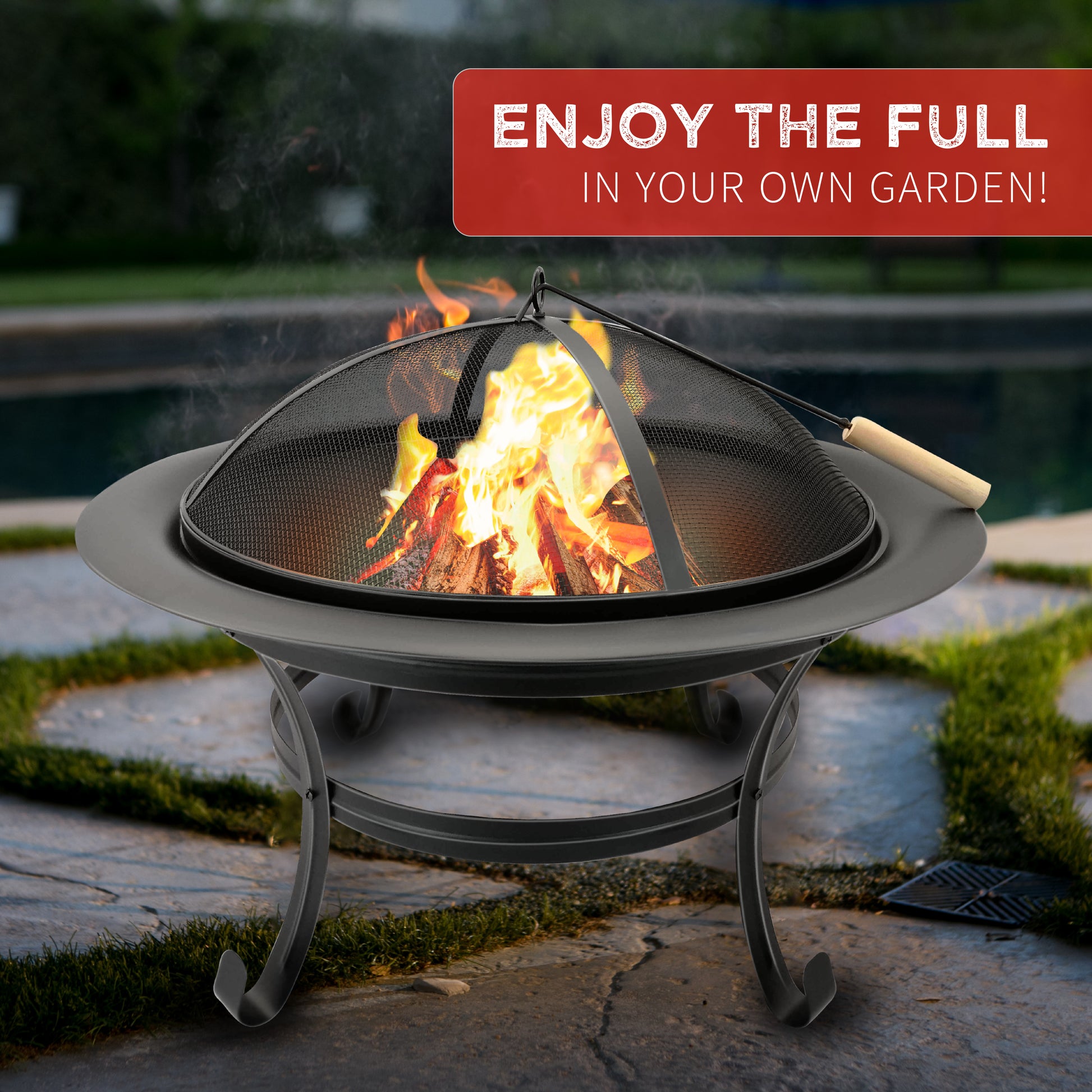 Fire Bowl Rd75,5*58,5Cm St