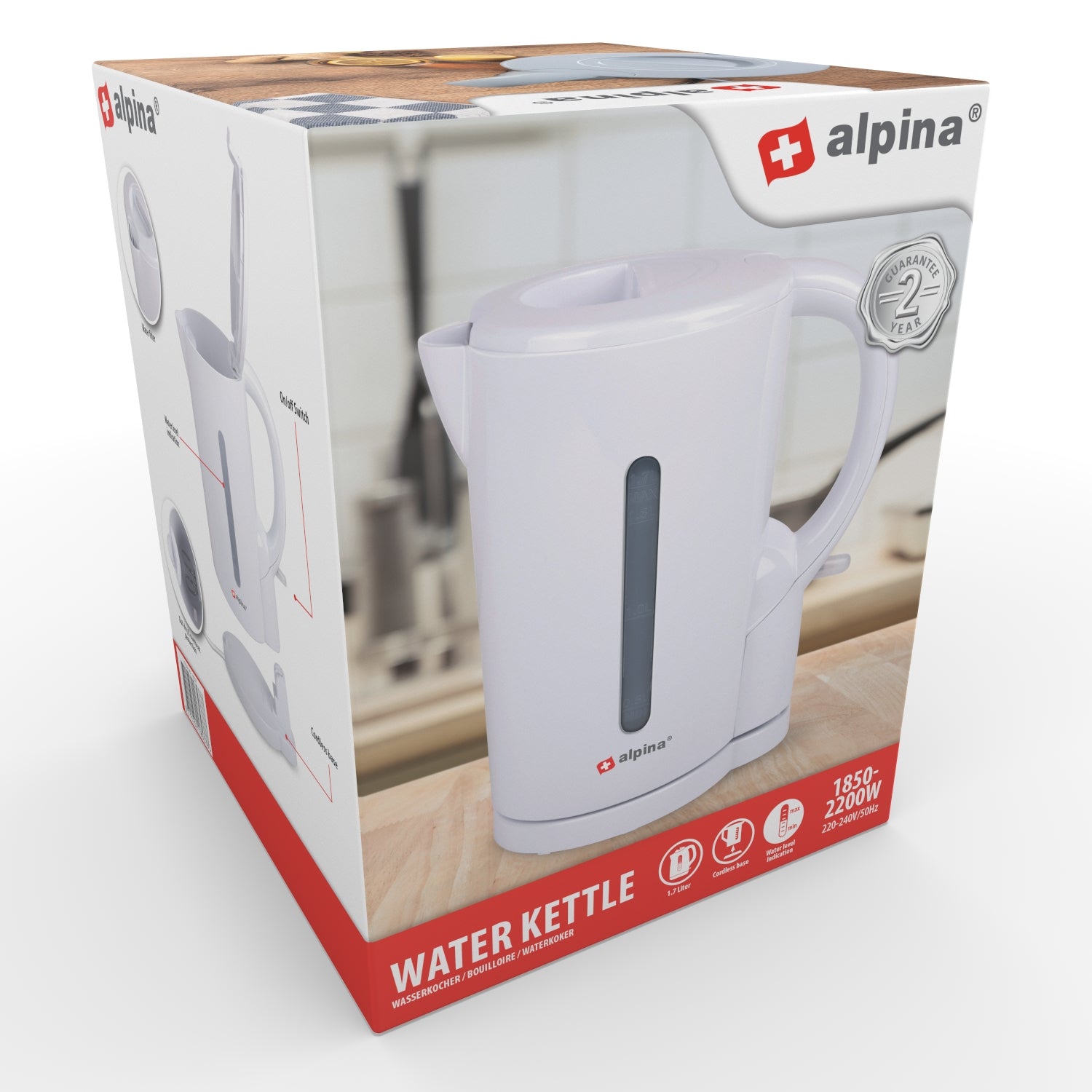 Water Kettle 1,7L White