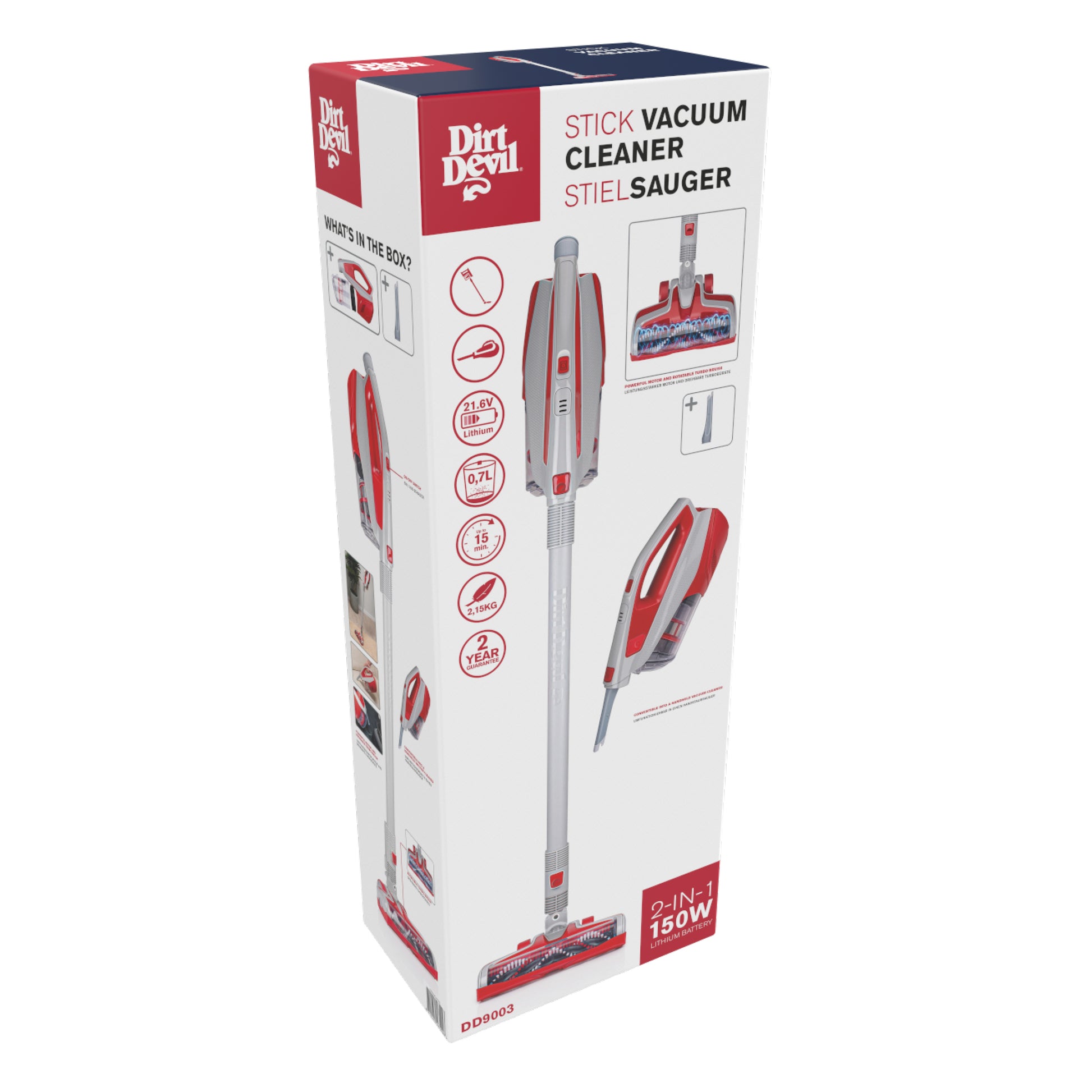 Stick Vacuum Cleaner 2In1 150W