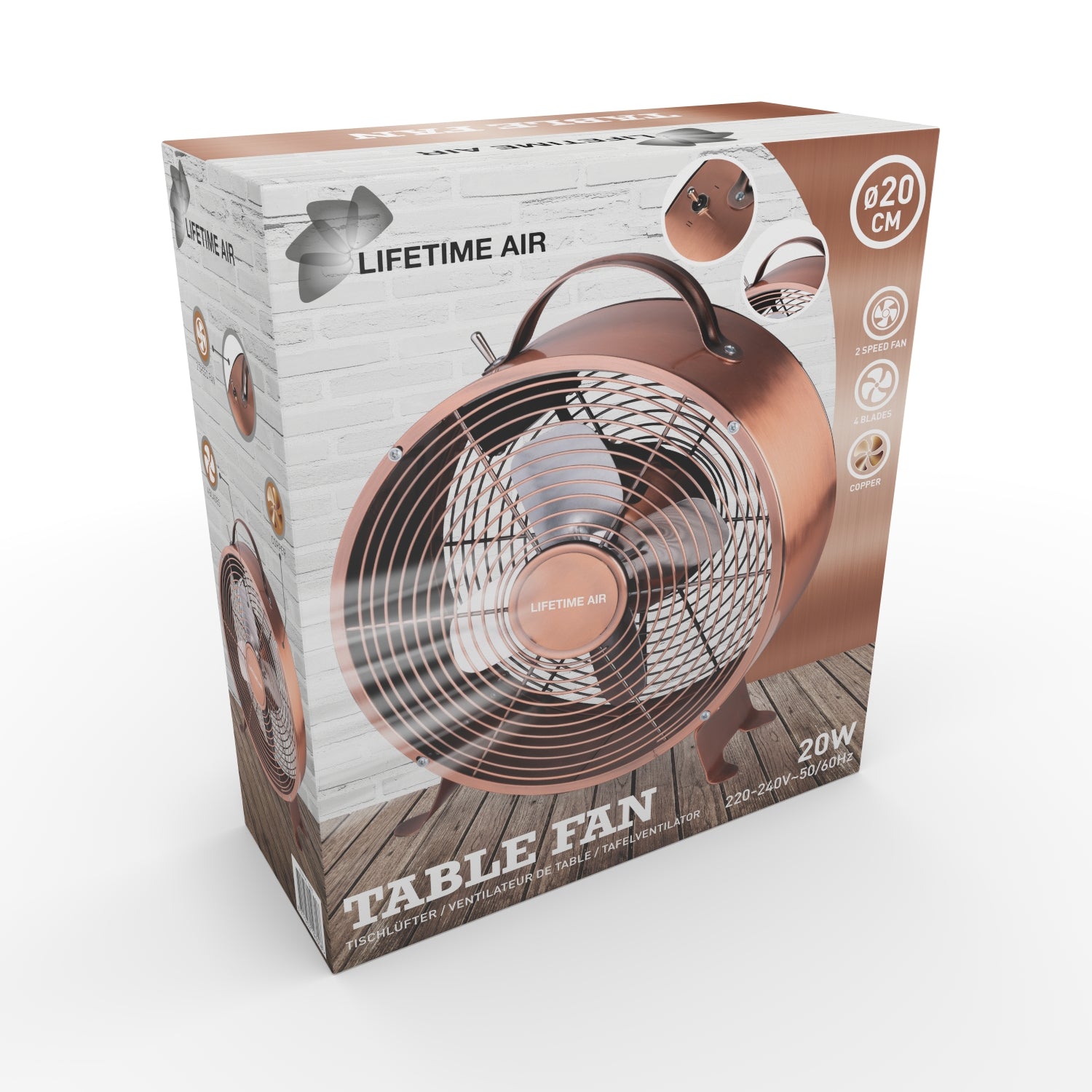 Table Fan 20Cm 20W 230V