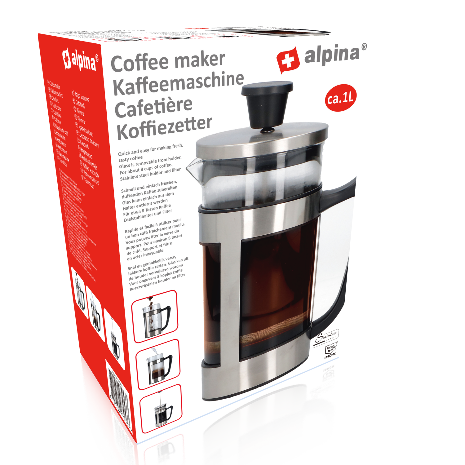 Coffee Maker 1L Ø10X23Cm