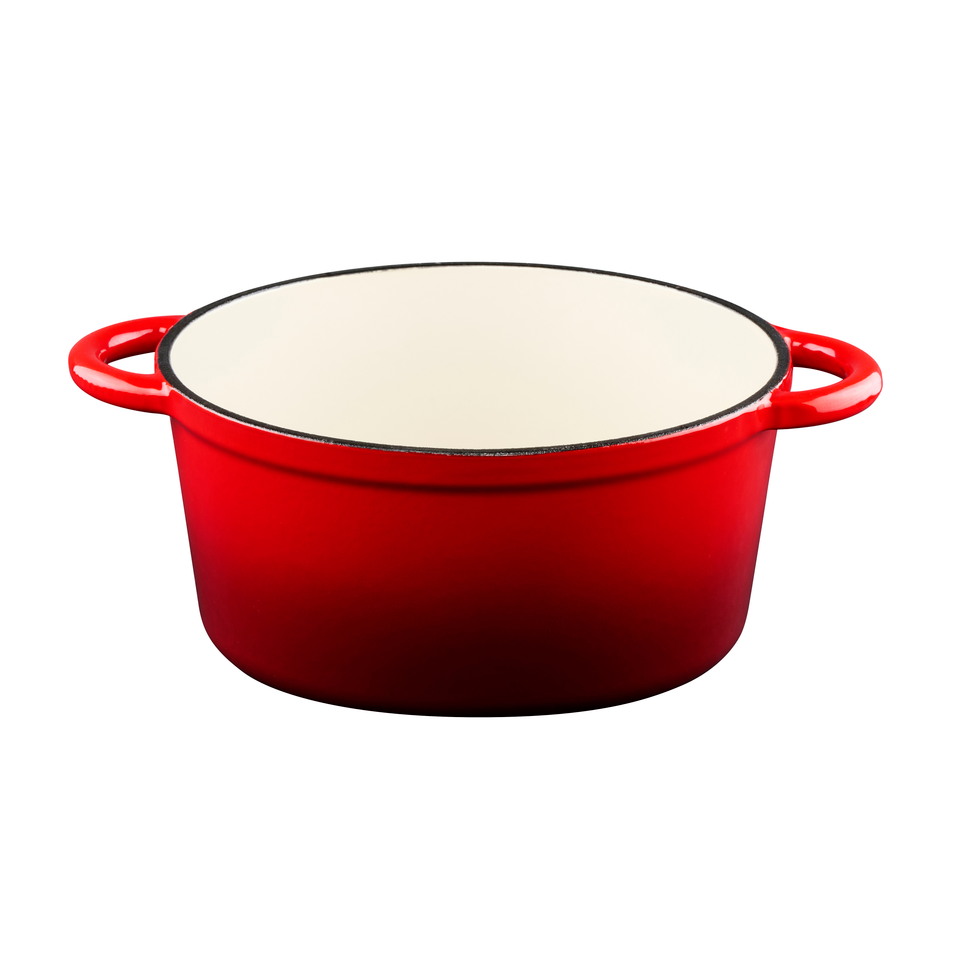 Casserole Enamel Cast Iron Red