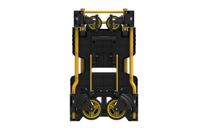 Stanley 2-In-1 Steekwagen En Transportkar - Sxwtd-Ft585 - Laadcapaciteit Tot 137 Kg - Opvouwbare Plateauwagen - Multifunctioneel - Zwart/Geel