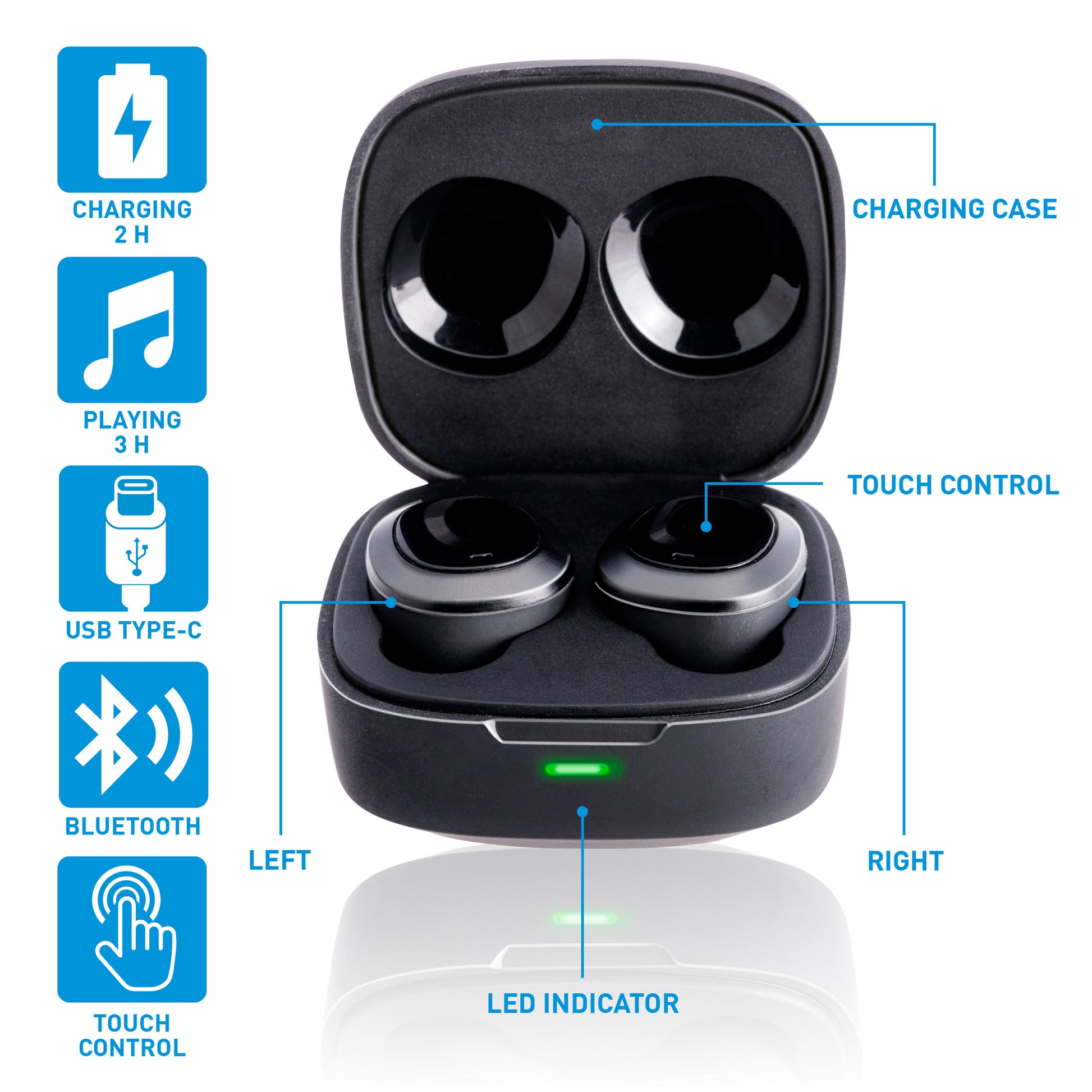 Earbuds Tws 300Mah Bt
