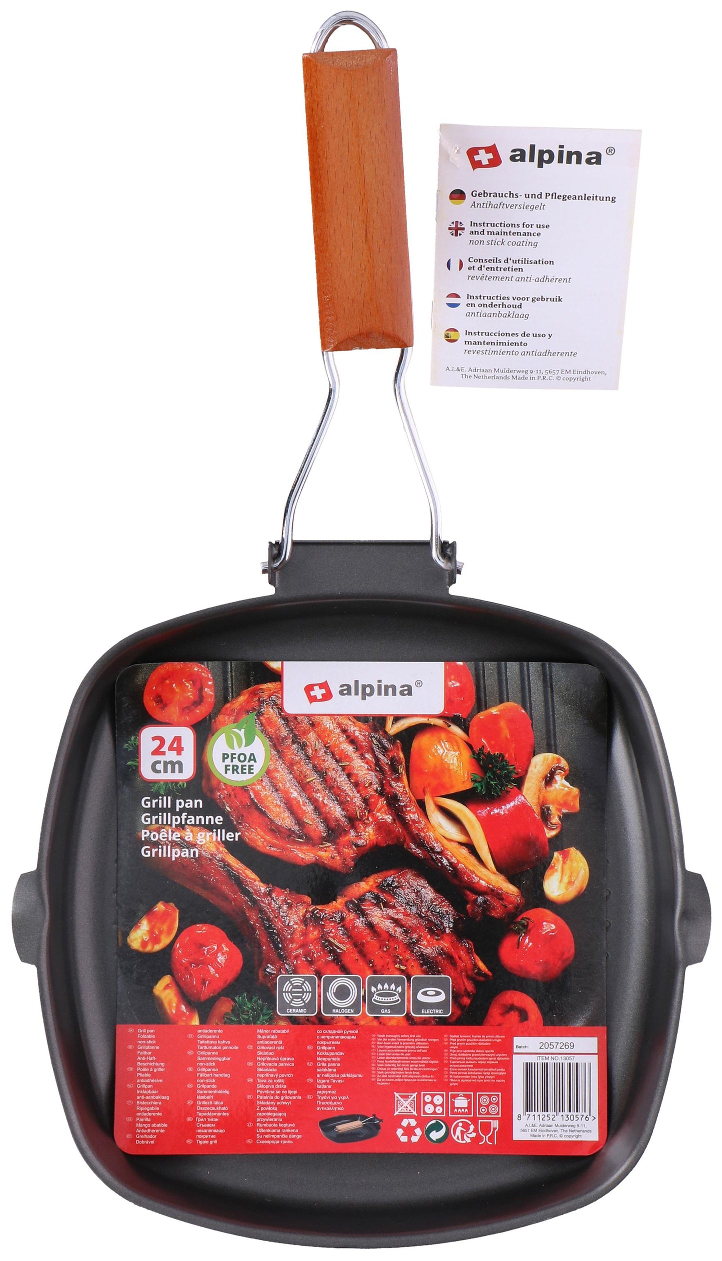 Grill Pan W/Fold Handle Ø24Cm