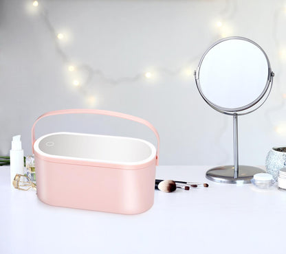 Travel Beauty Case With Led Mirror