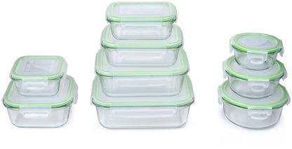 Food Container 18Pc 9Different Sizes