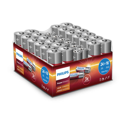 Battery Alk (40) 24Xaa+16Xaaa