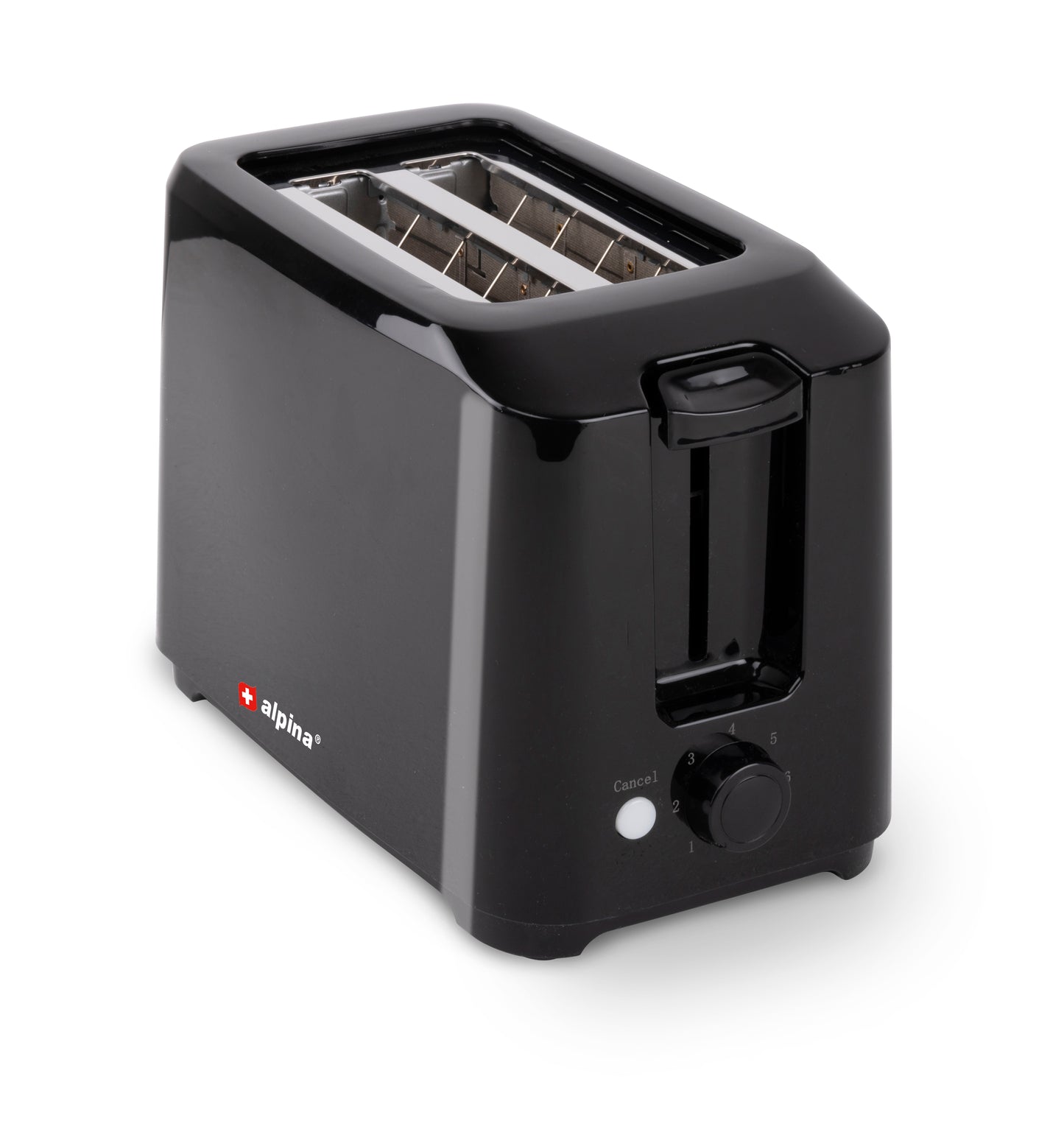 Toaster 700W  Pl Black