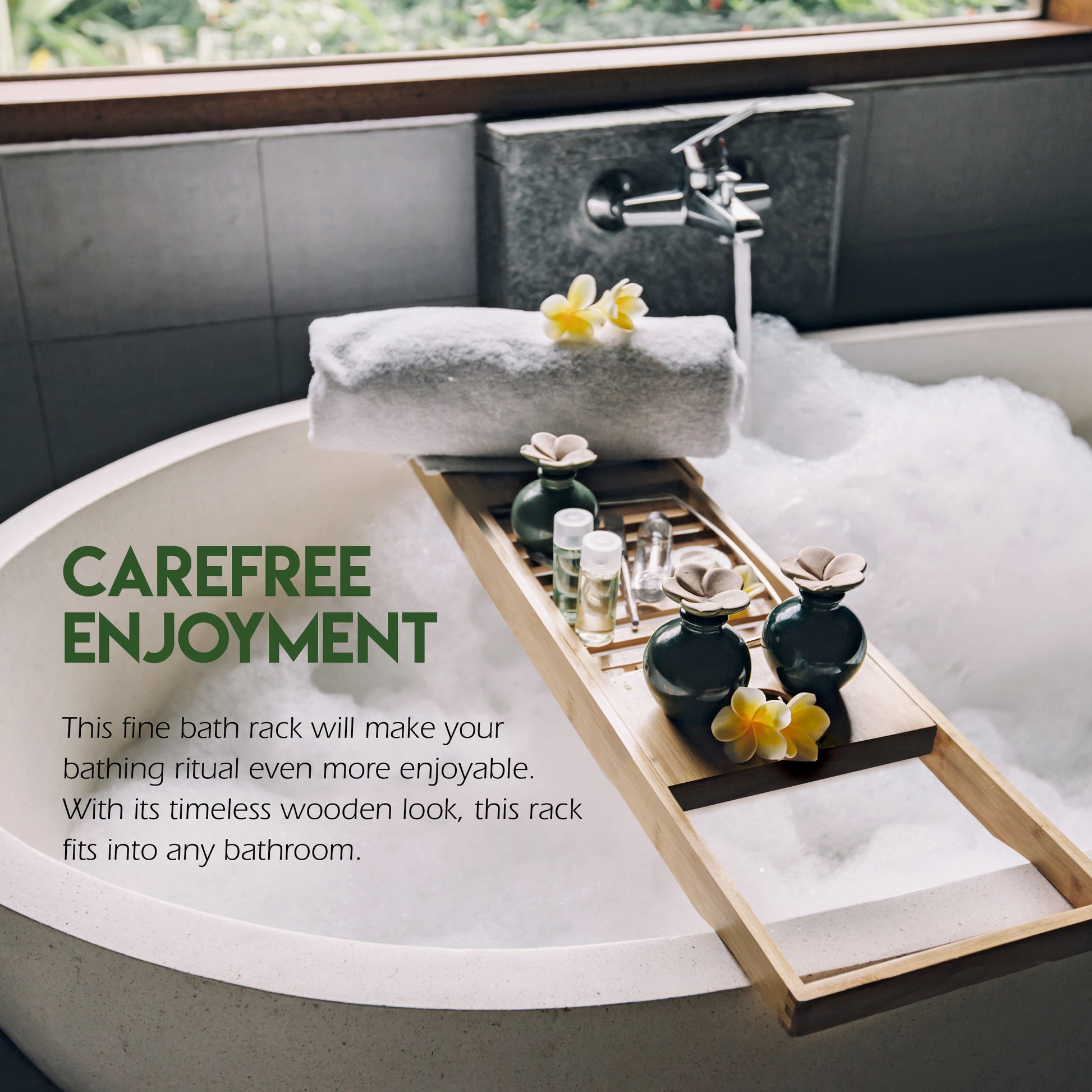 Bath Rack 50-92X4X18Cm 980Gr