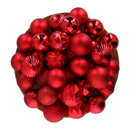 Tree Decoration Red 60Pc