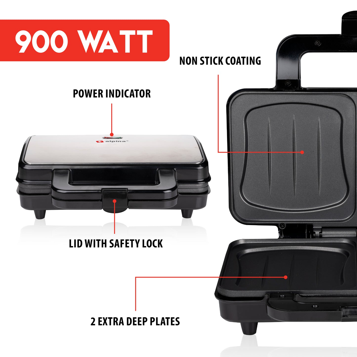 Sandwich Maker Xl Ss