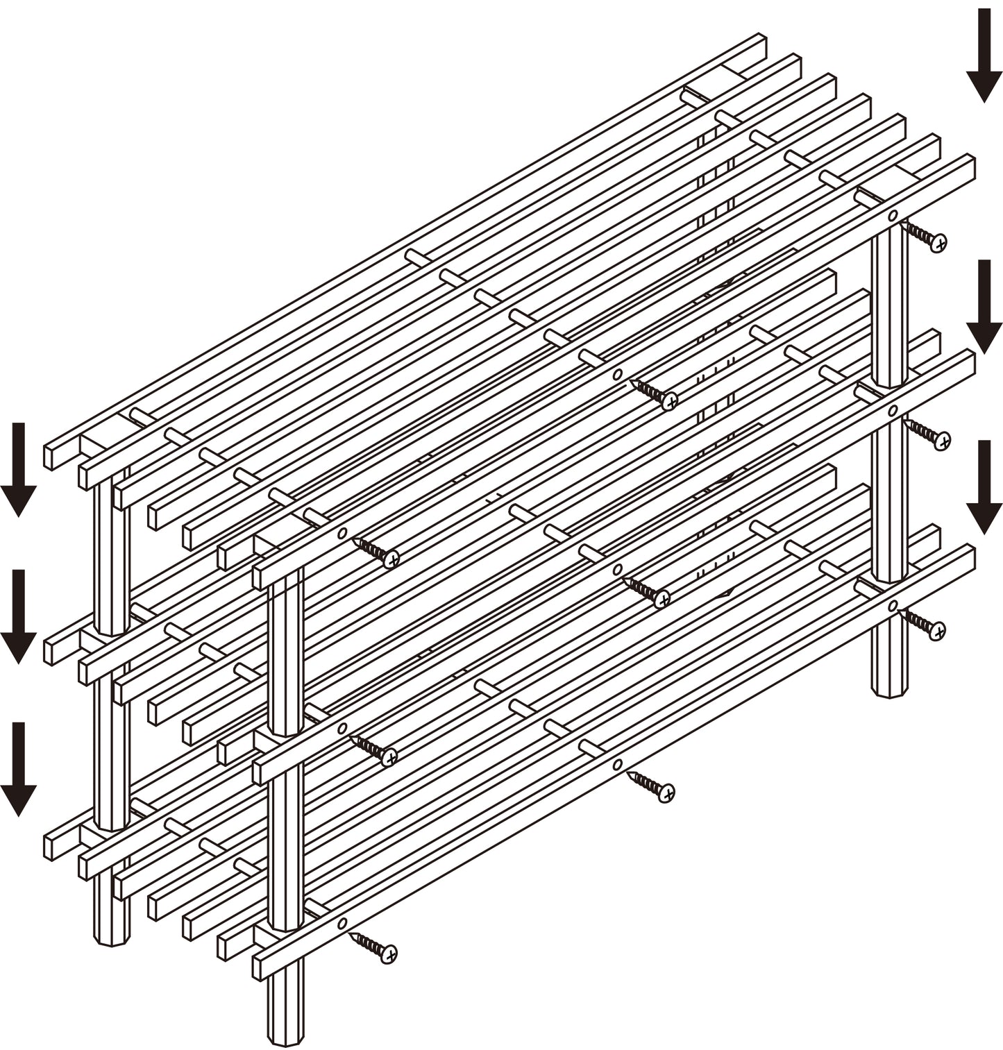 Shoe Rack 3 Levels