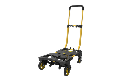 Stanley 2-In-1 Steekwagen En Transportkar - Sxwtd-Ft585 - Laadcapaciteit Tot 137 Kg - Opvouwbare Plateauwagen - Multifunctioneel - Zwart/Geel