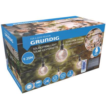 Solar Bulb 50Pc String Warm White Led
