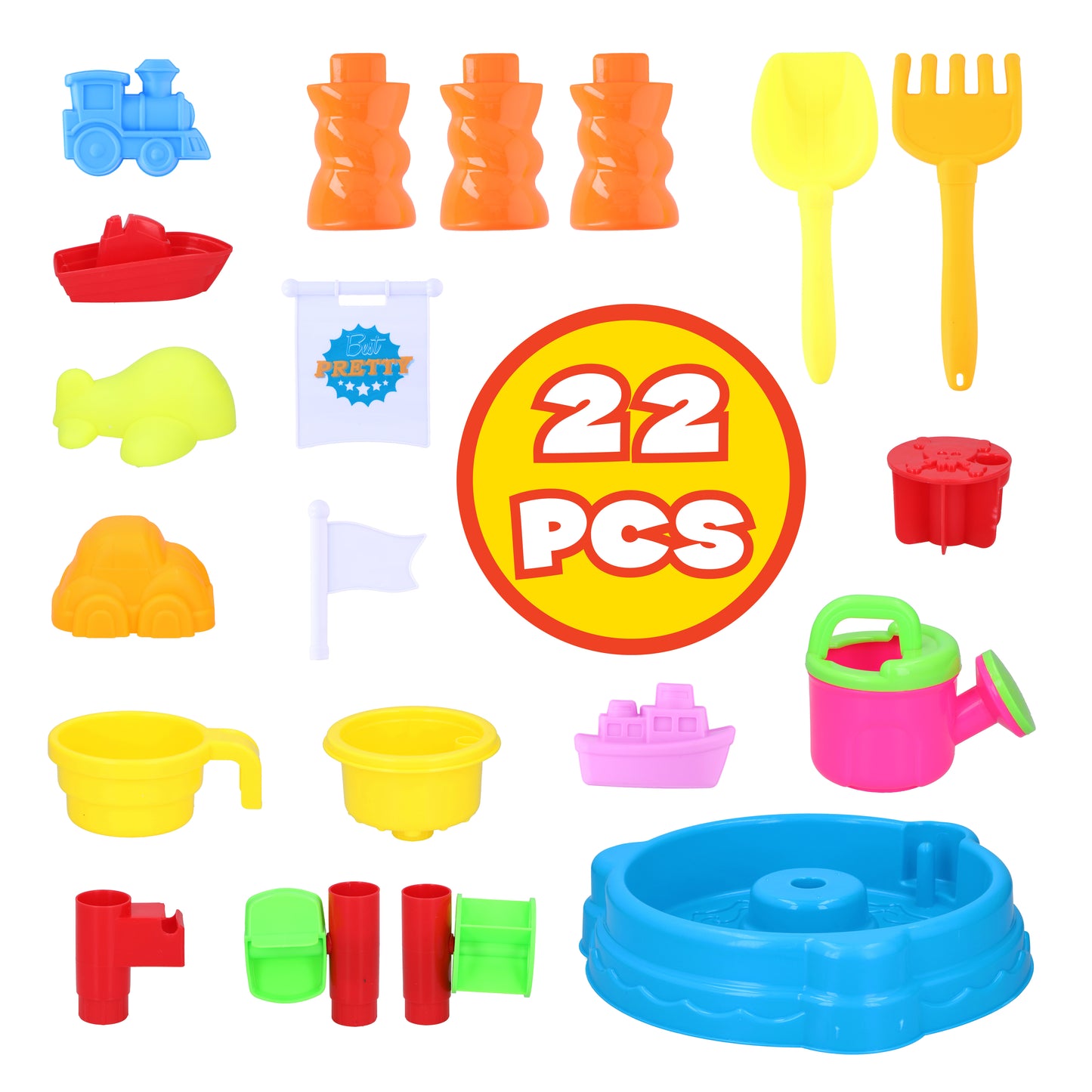Sand Water Table 22Pcs