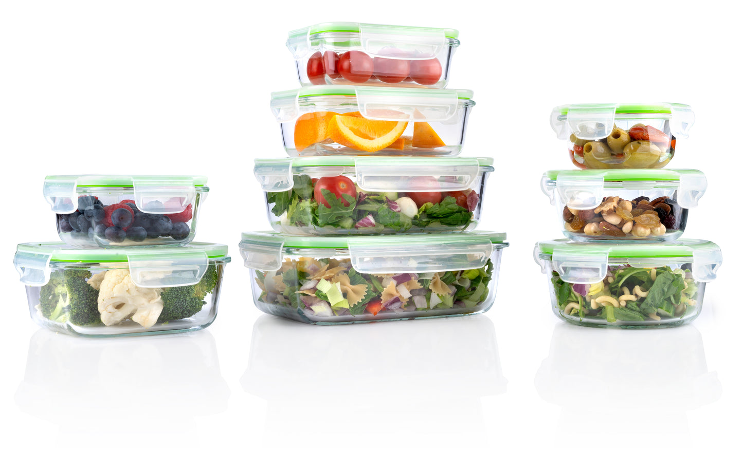 Food Container 18Pc 9Different Sizes