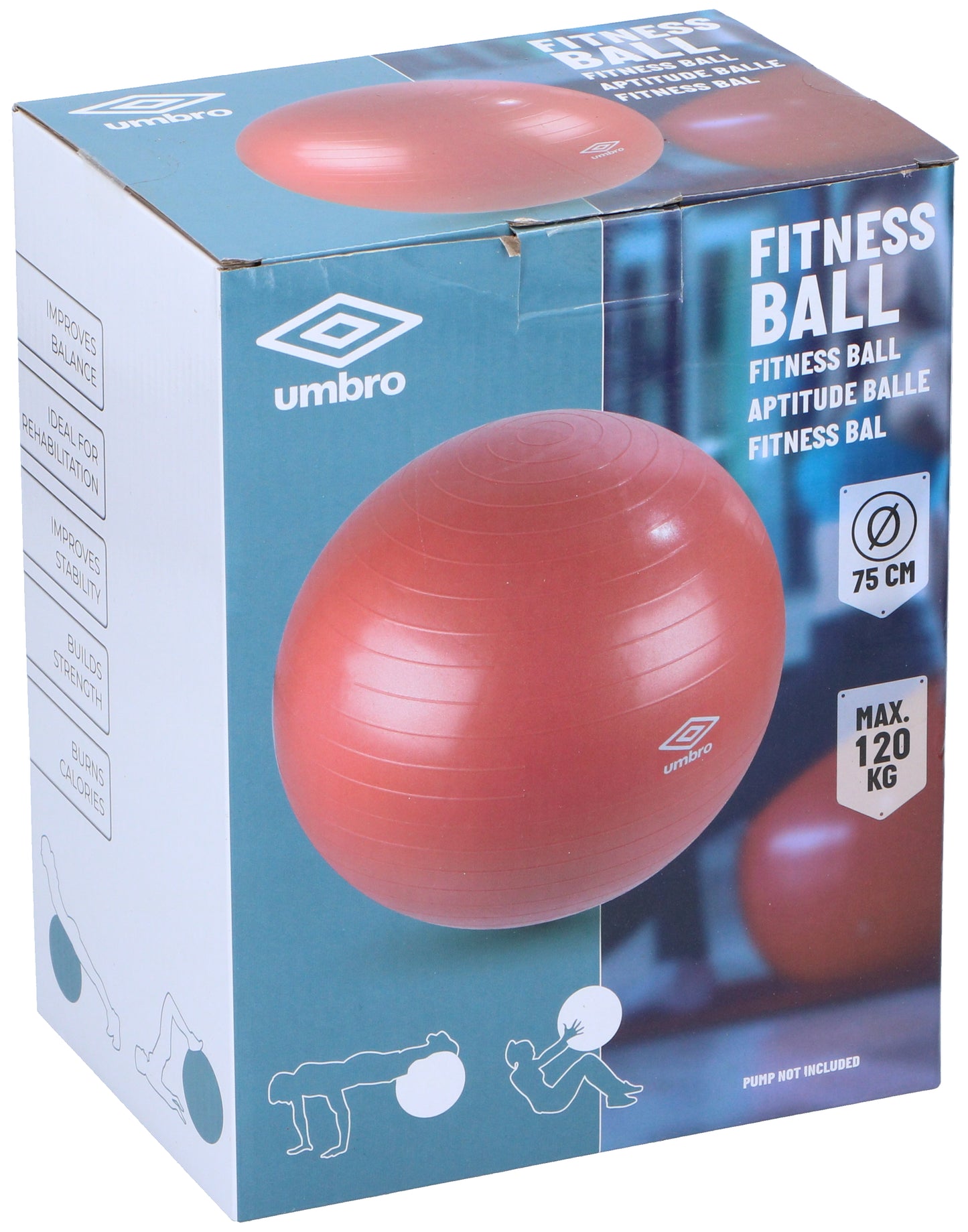 Fitness Ball D75Cm Red