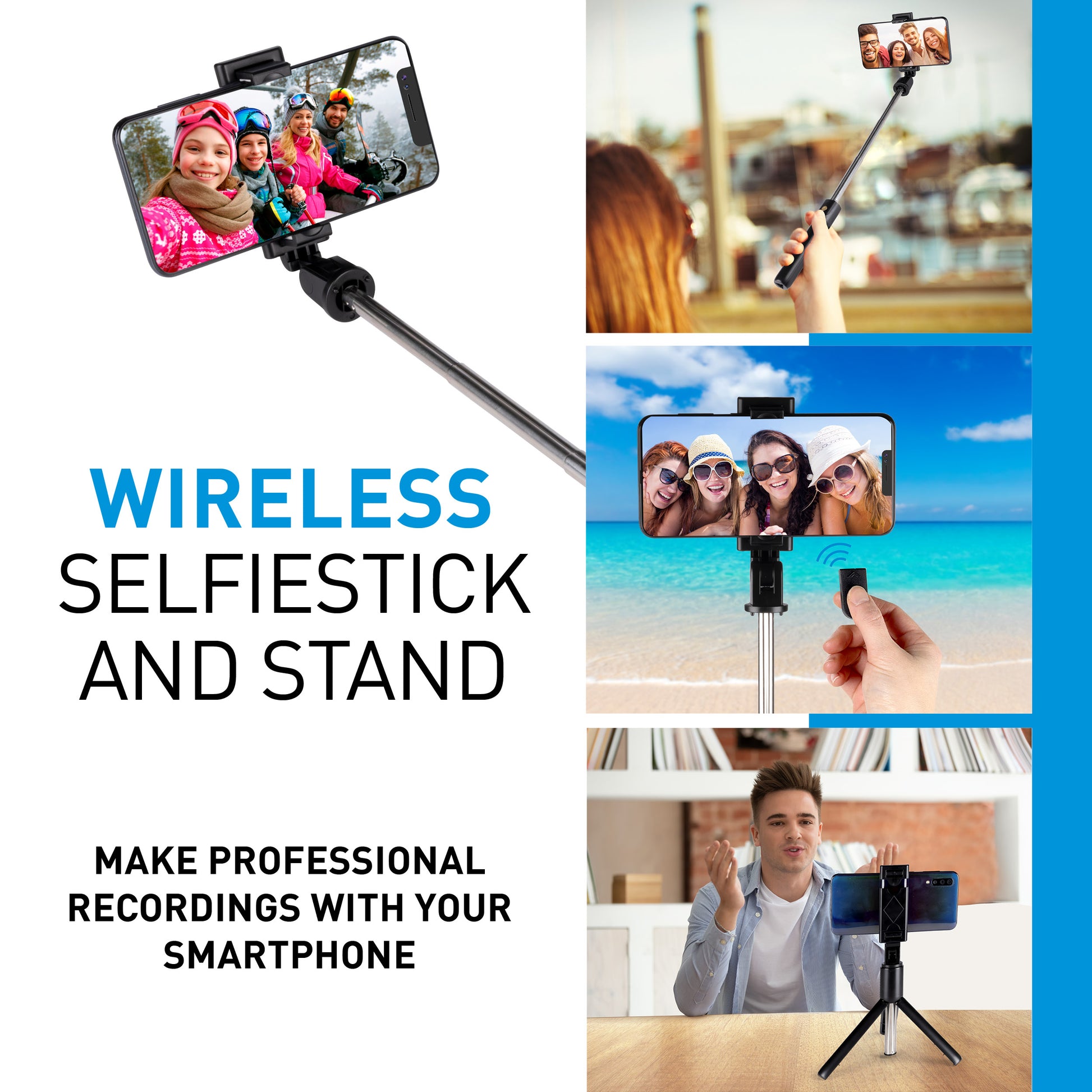 Selfie Stick Bt & Tripod