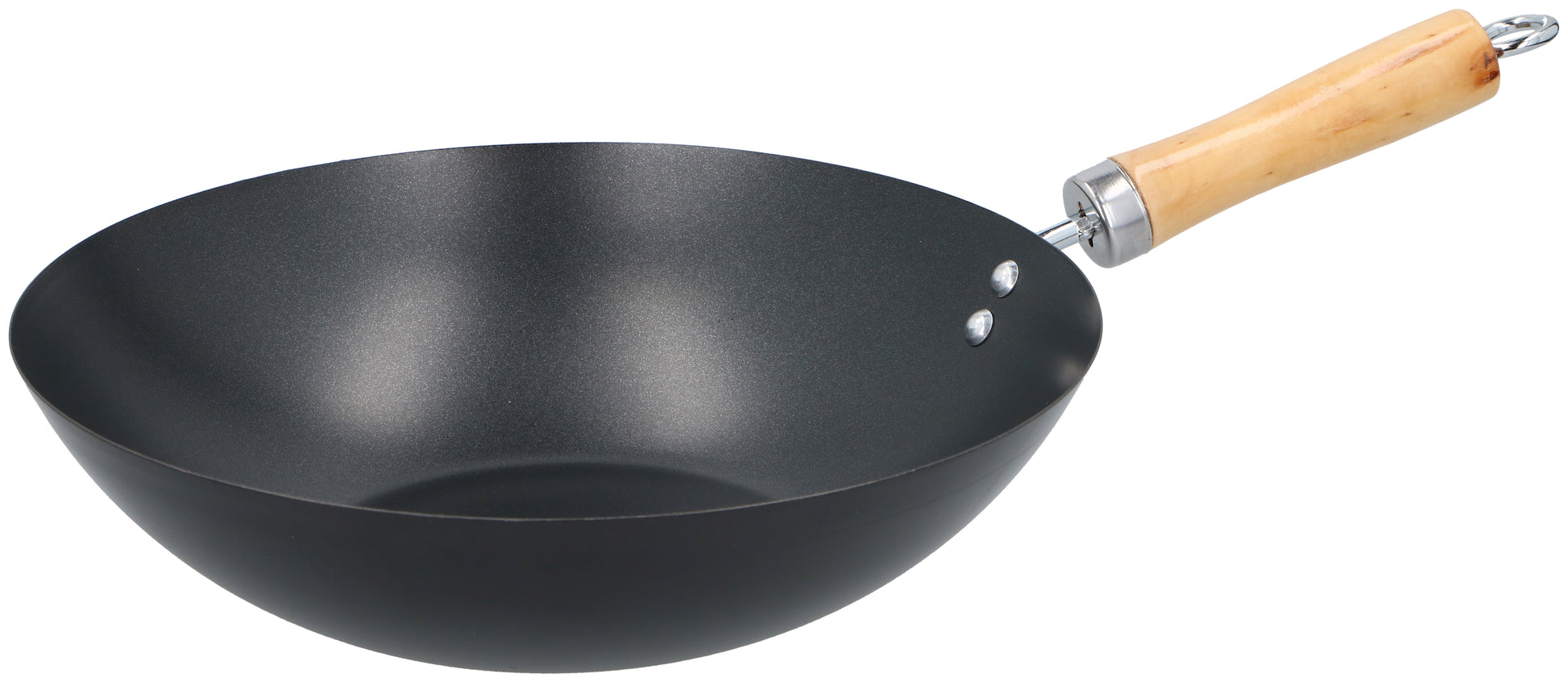 Wok & Wooden Handle Ø30Cm