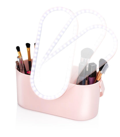 Travel Beauty Case With Led Mirror