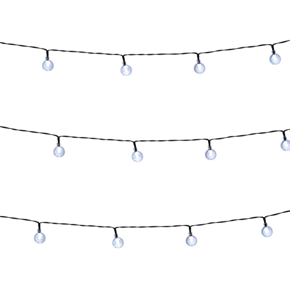 Solar Bulb 50Pc String Warm White Led