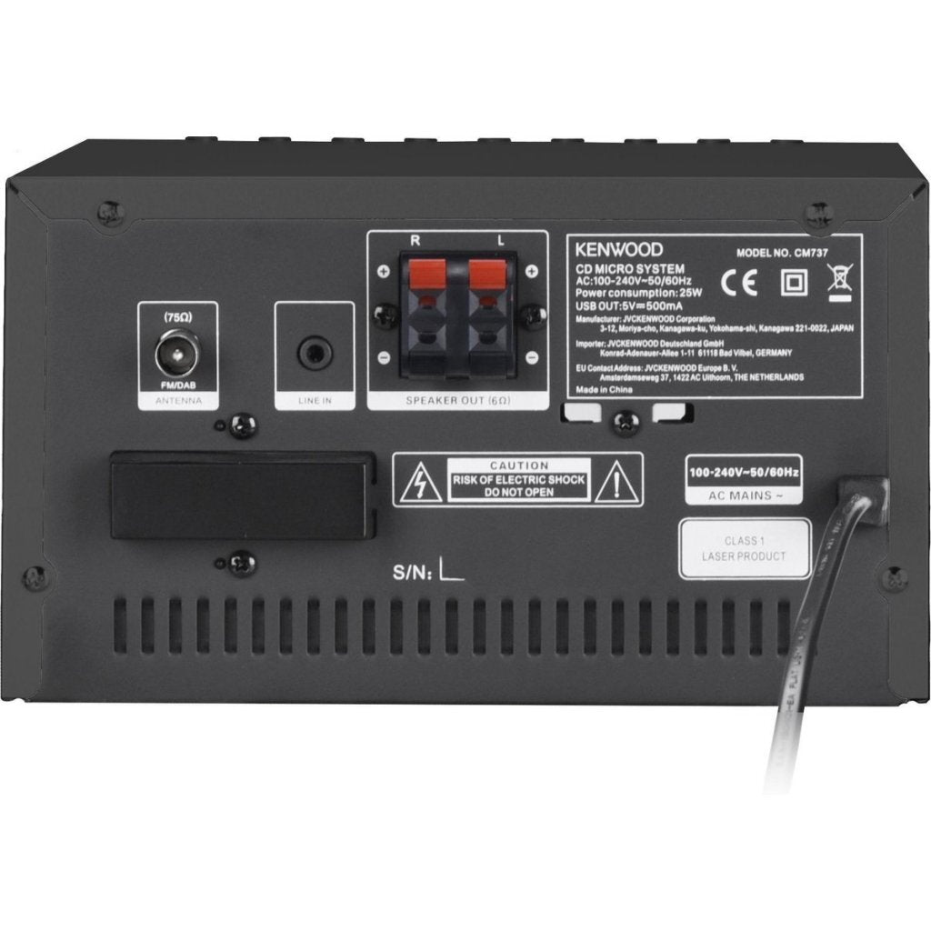 Kenwood M-7000S-B Smart Wifi Micro Systeem Zwart
