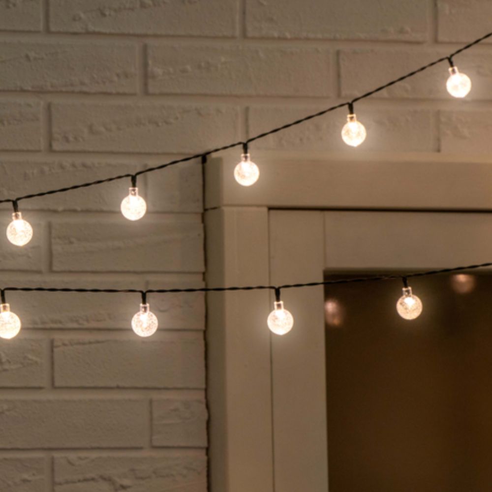 Solar Bulb 50Pc String Warm White Led