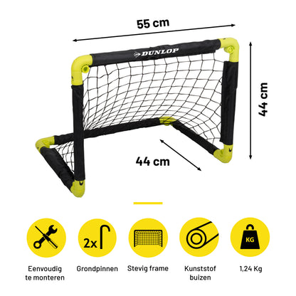 Dunlop Voetbaldoel 55 Cm Geel/Zwart