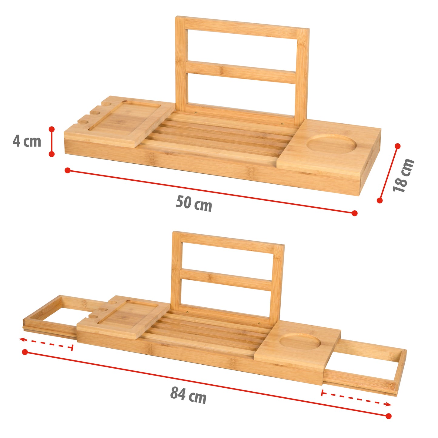Bath Rack 50-92X4X18Cm 980Gr