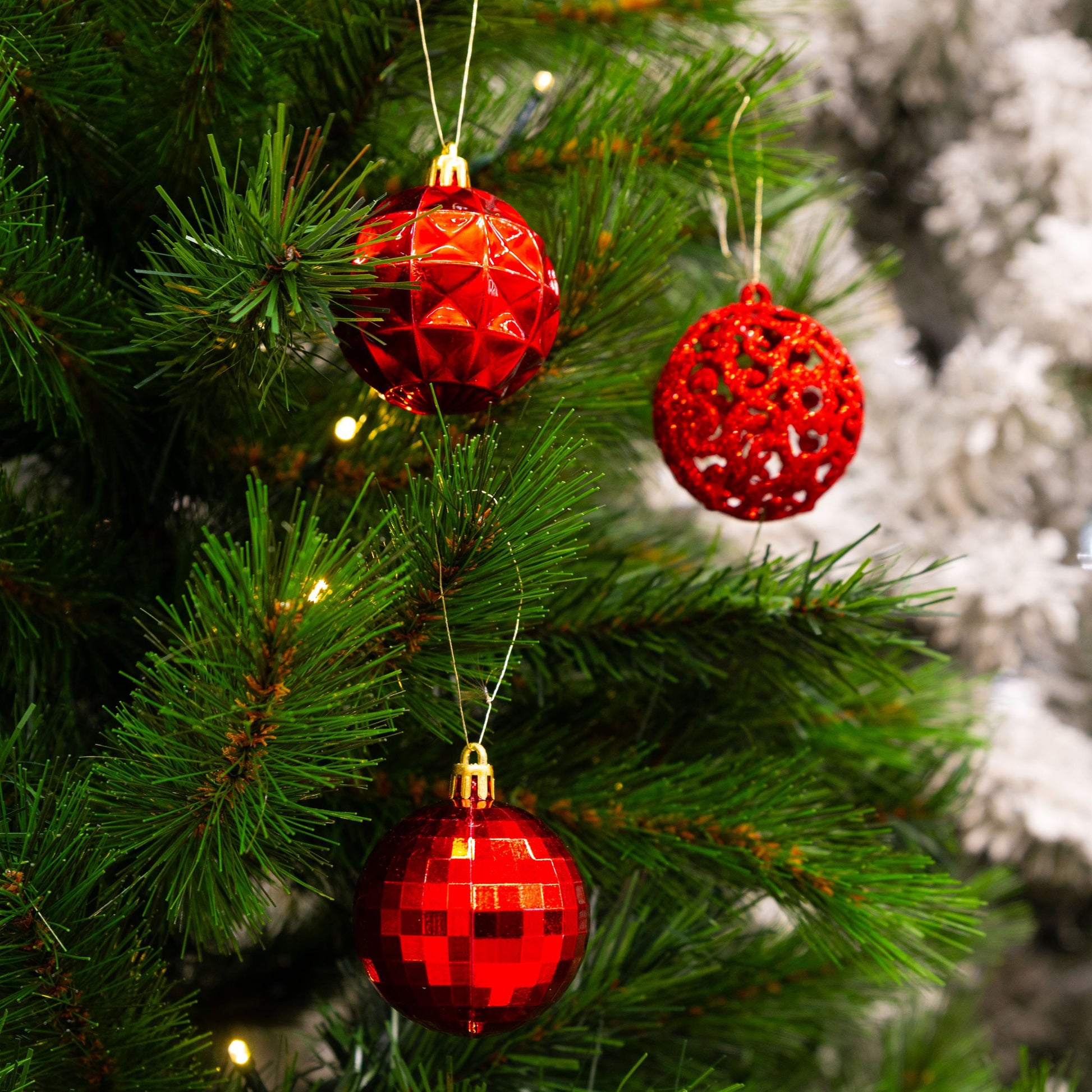 Tree Decoration Red 60Pc