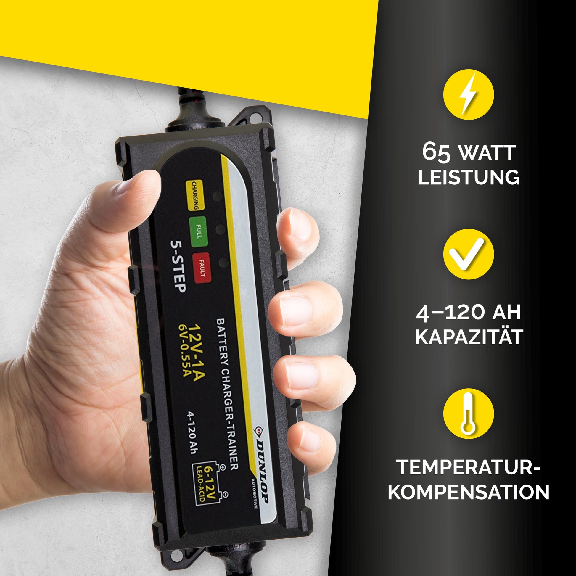 Dunlop Acculader - Druppelaar 6+12V - Druppellader