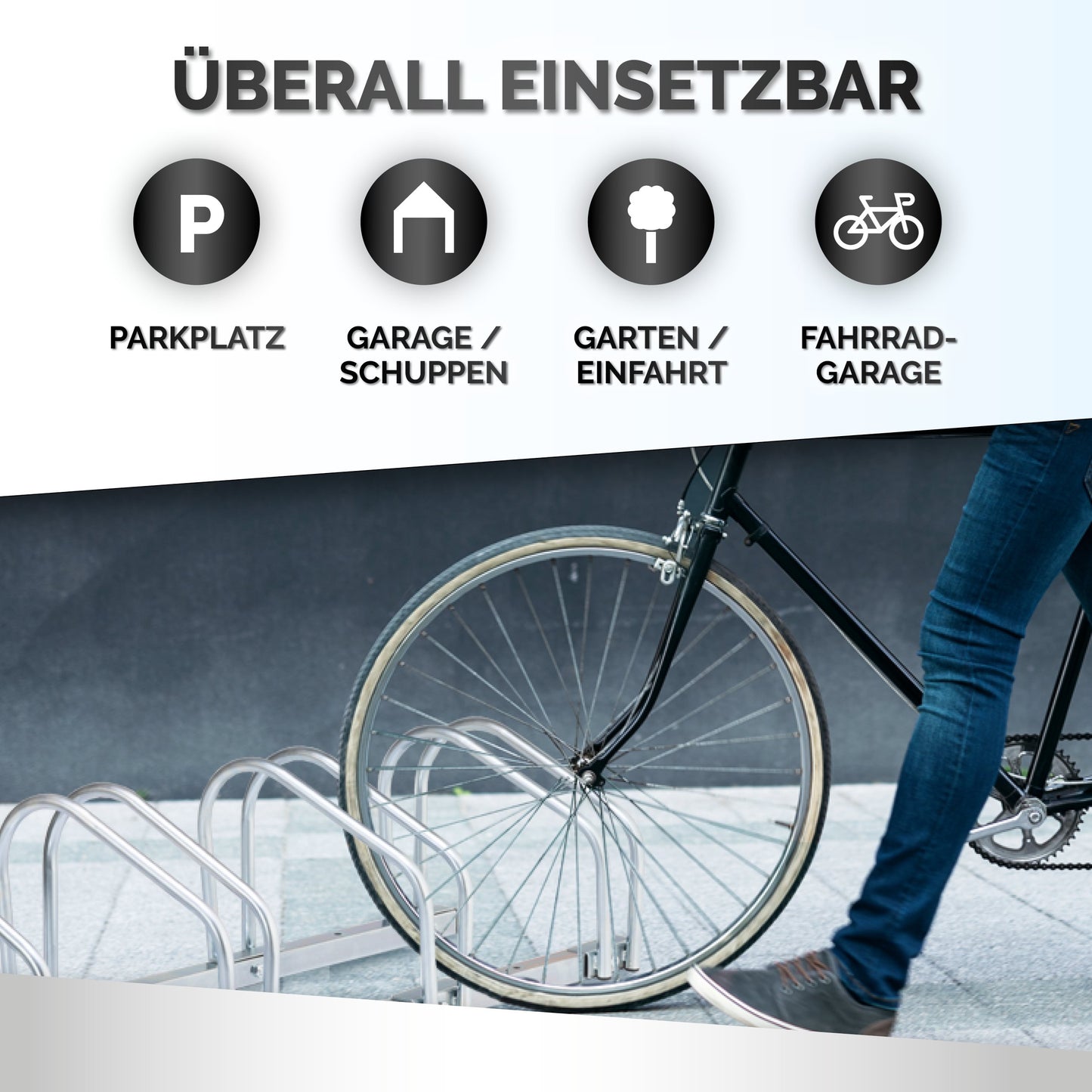 Bicycle Rack Floormount 4Bikes