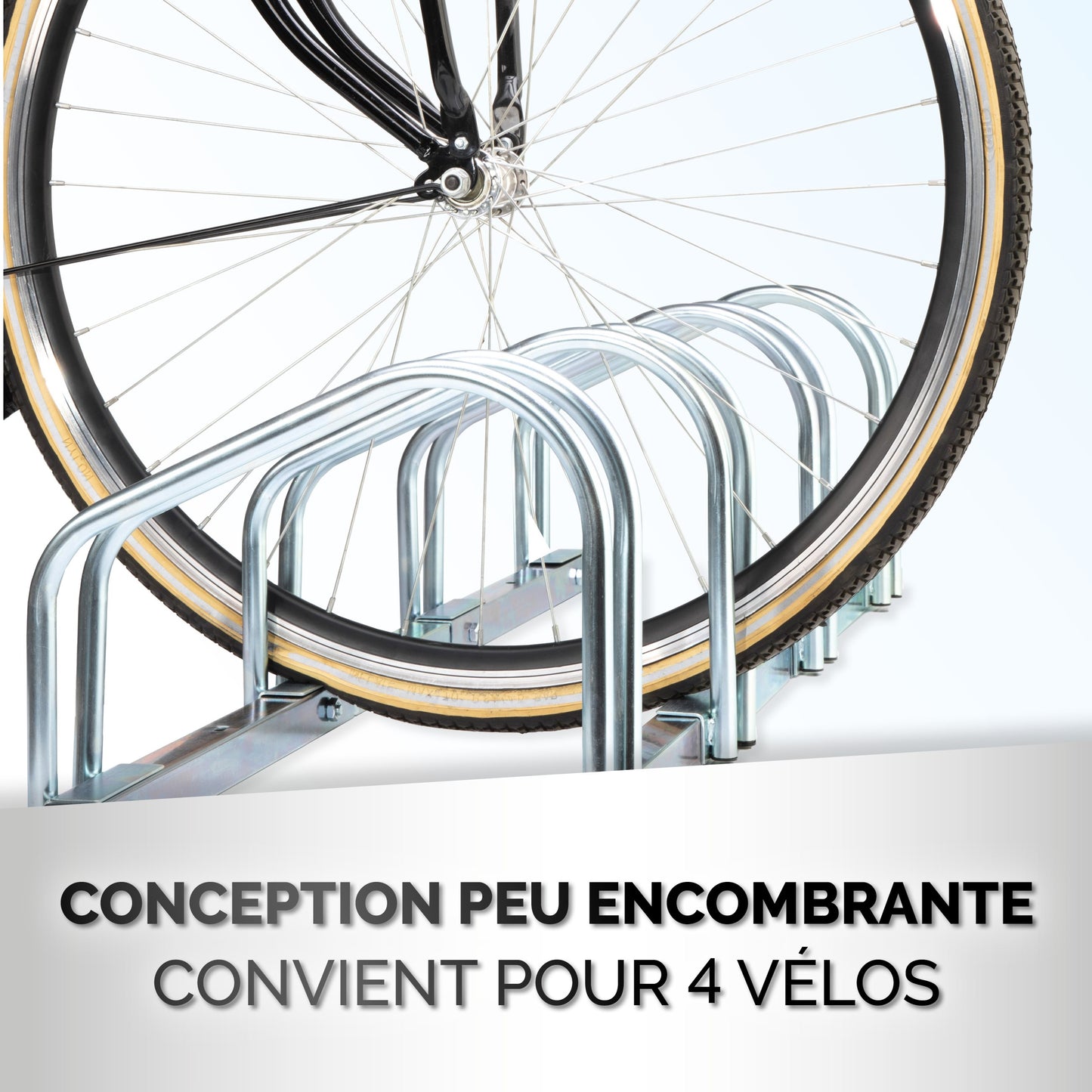 Bicycle Rack Floormount 4Bikes