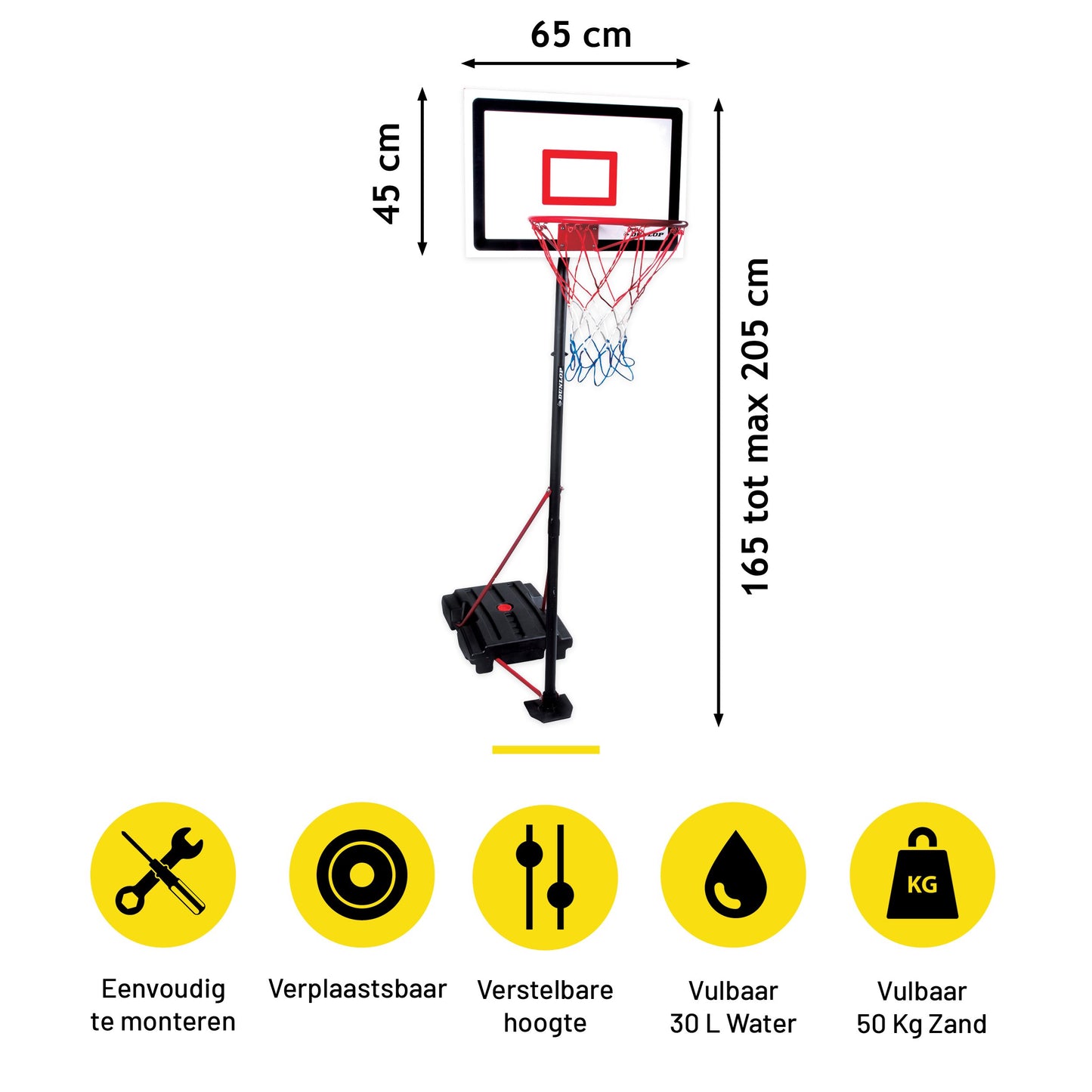Basketball Set 165-205Cm 3Pc