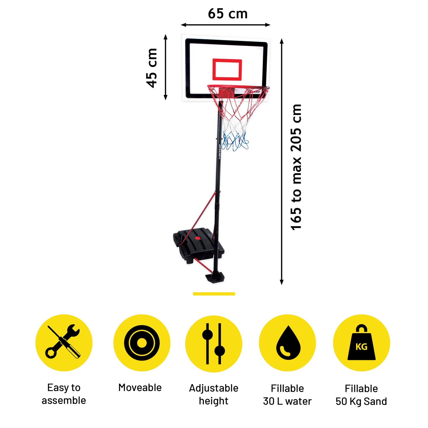 Basketball Set 165-205Cm 3Pc