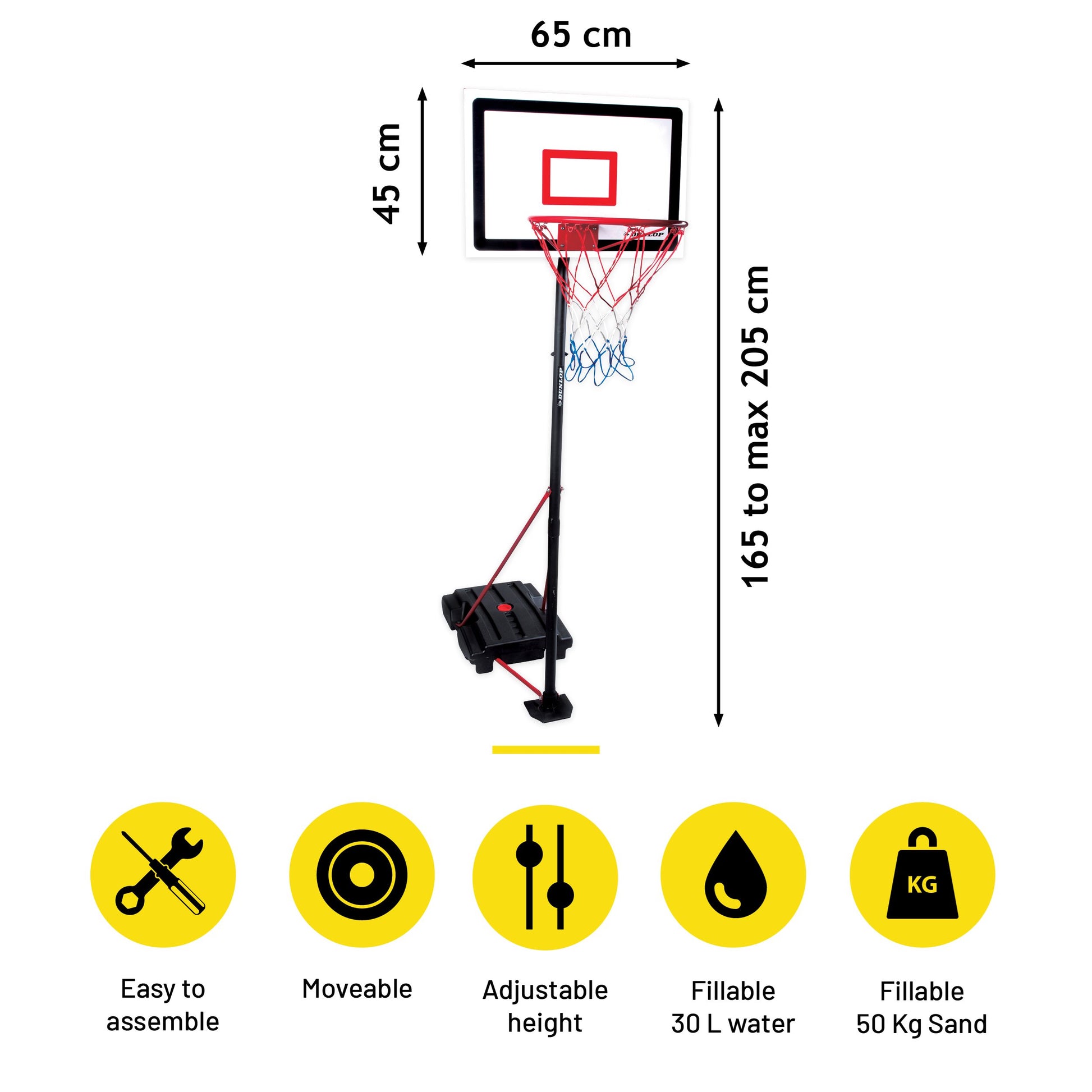 Basketball Set 165-205Cm 3Pc
